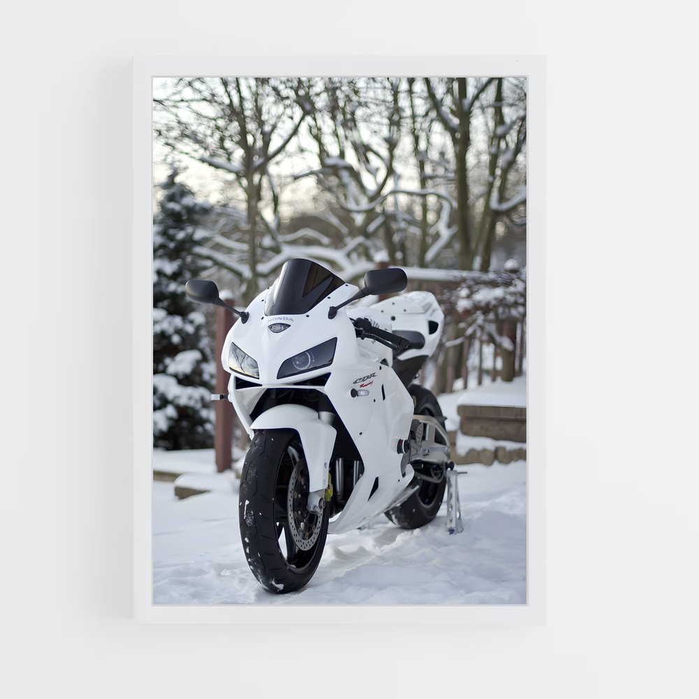 Poster Moto Hivernale – affiche Beta (vue 3)